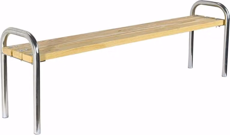 Panchina Casa Padrino colori naturali / argento 180 cm - Panchina da giardino - Mobili da giardino