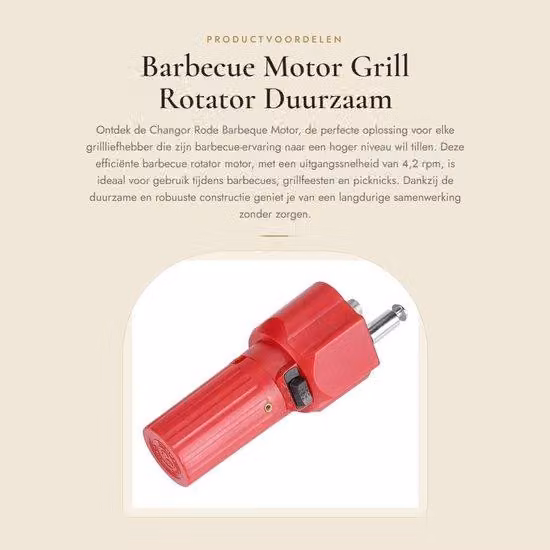 Motore per barbecue da 4,2 giri al minuto – Resistente – Griglia rotante per uso esterno.