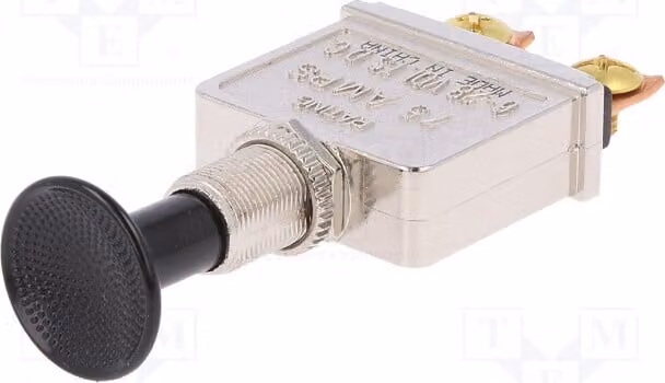 1x Interruttore estratto, posizione: 2, modello A3-32-B-14, corrente nominale 75A/12VDC, colore rosso