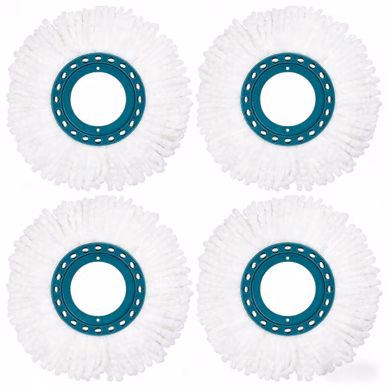 Confezione da 4 panni in microfibra di ricambio per mop a disco Leifheit Clean Twist