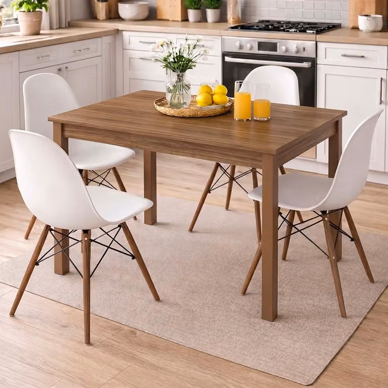 Tavolo Allungabile Firenze 110x70 cm Noce Naturale Italy