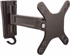 Supporto parete per monitor e TV Startech.Com, VESA 100x100, orientabile, colore nero