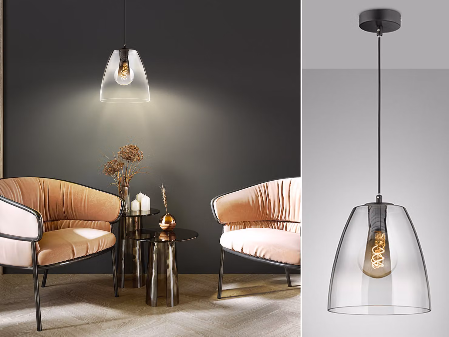 Honsel lampada a sospensione Miro Ø 25 cm