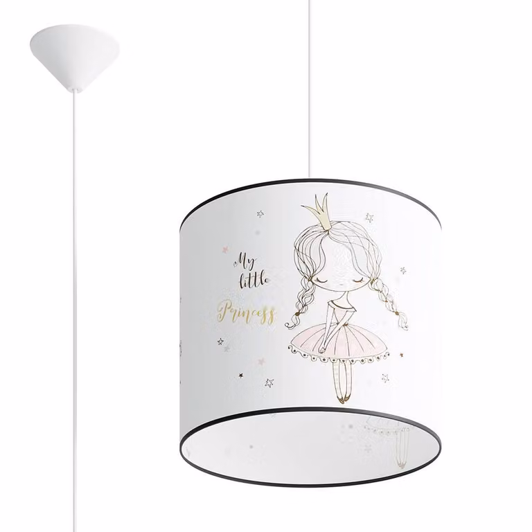 Lampada a sospensione PRINCESS 30 1xE27 15W PVC 95x30x30cm Sollux Lighting