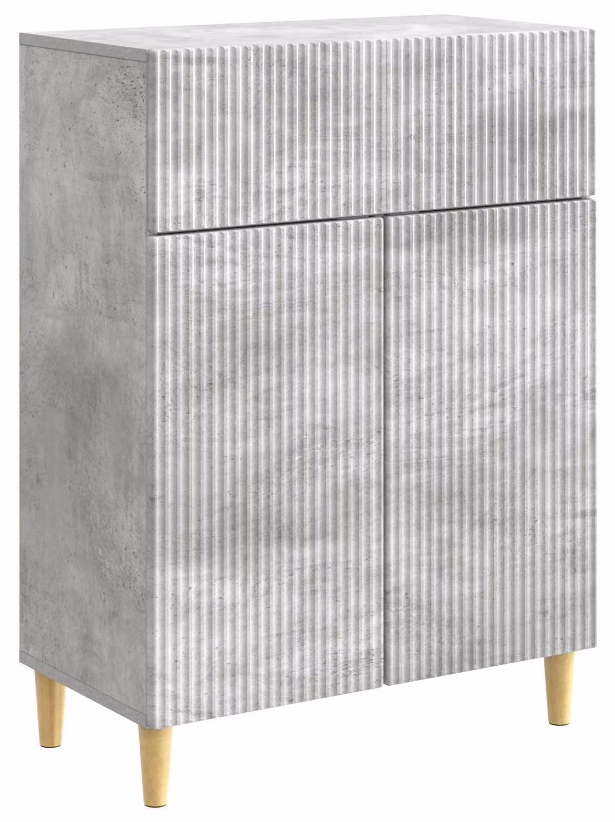 Credenza Grigio Cemento 66 x 34,5 x 90 cm Legno ingegnerizzato