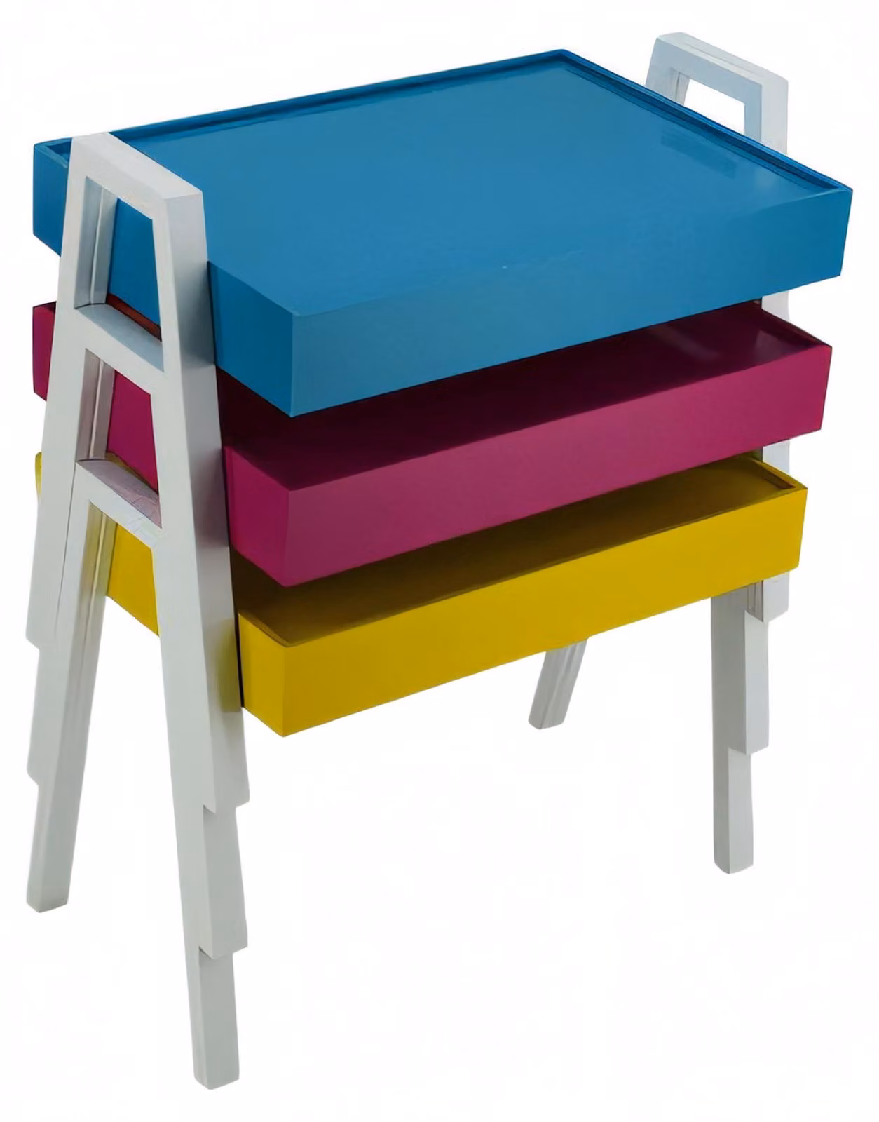 Mehrfarbiges Holz Couchtisch-Set modern und stilvoll