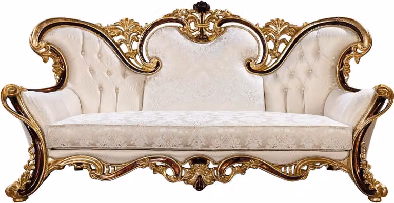 Königliches Sofa Dreisitzer Couch Polster Möbel Couchen Sofas Textil