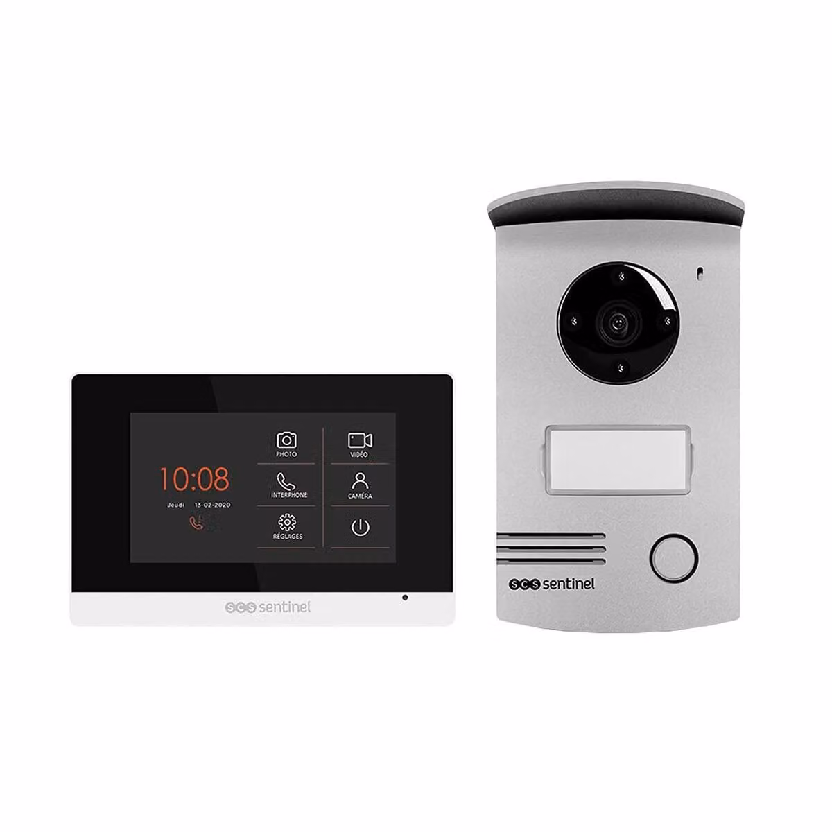 Apriporta video intelligente SCS SENTINEL Visiodoor 4.3 Alluminio