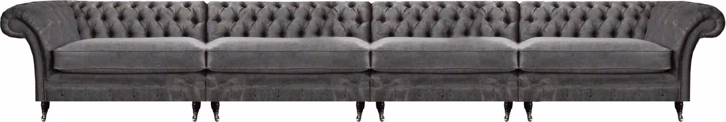 Chesterfield Designer Sofa Wohnzimmer Couchen Luxus Polster 4-Sitzer