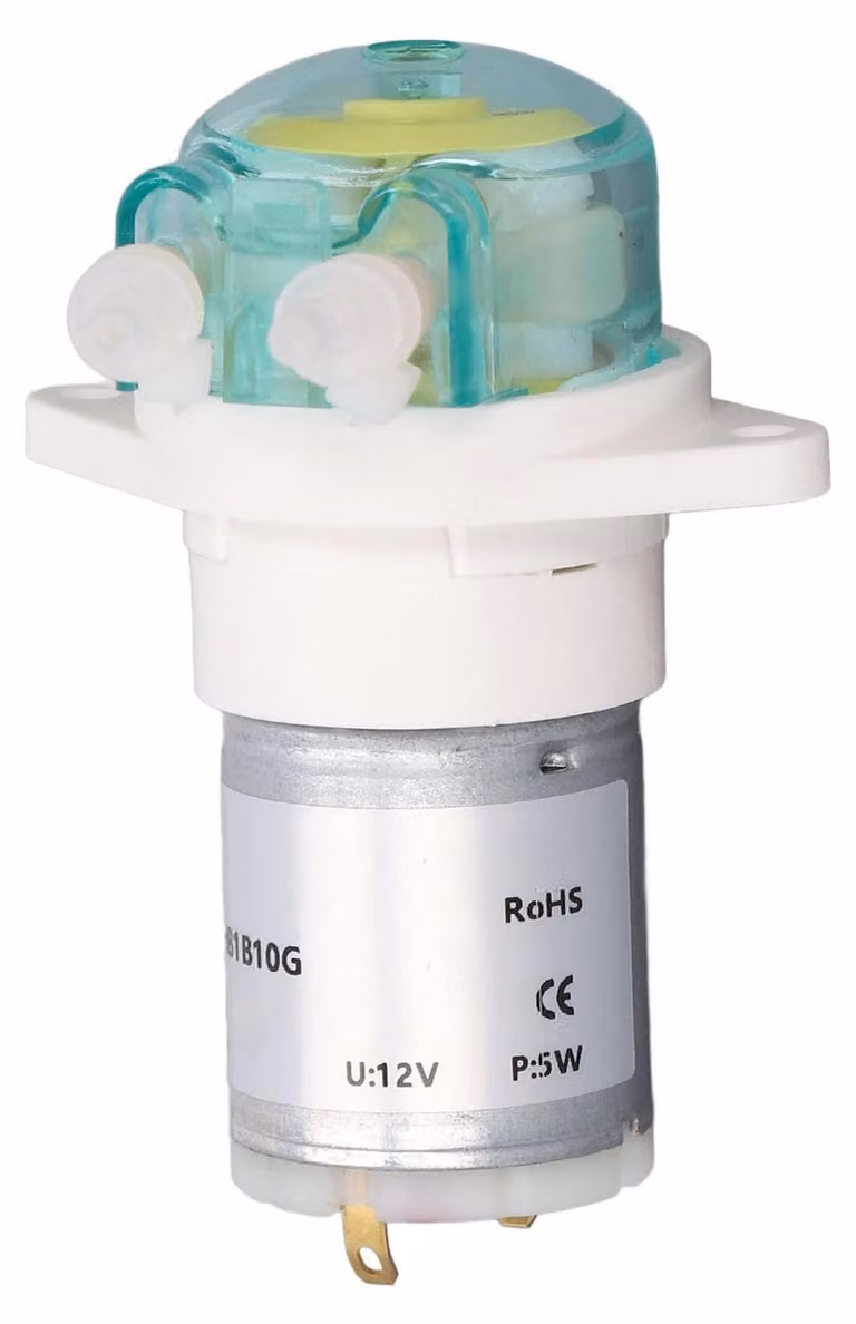 Pompe peristaltiche da 5 W, con portata di 122 ml/min, alimentazione a 12 V, con alloggiamento PA