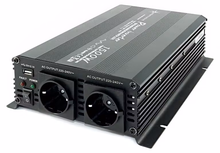 Kit inverter per pannelli solari - 1500 Watt - da 12 Volt DC a 230 Volt AC - per sistemi solari autonomi