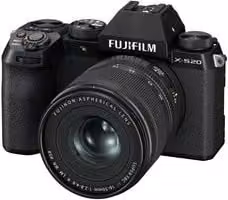 Fotocamera mirrorless Fujifilm X-S20 con sensore APS-C da 26,1 Mpx e kit obiettivo 16-50mm F2.8 Black