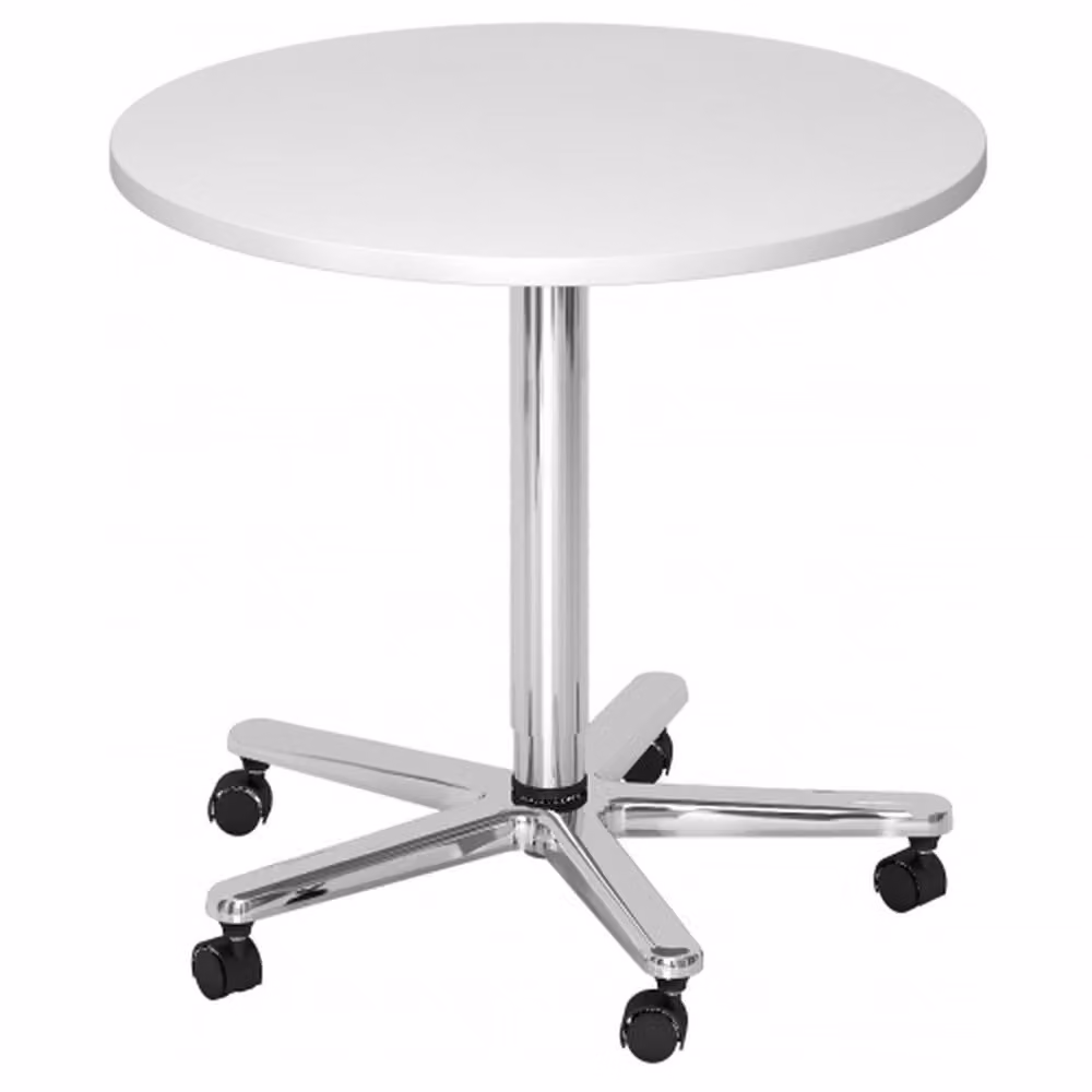 Tavolino a colonna ST08, rotondo, 80 cm