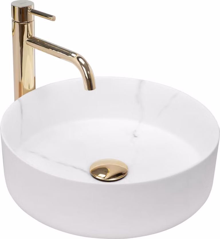 Lavabo da Appoggio Rea Sami Marble Mat