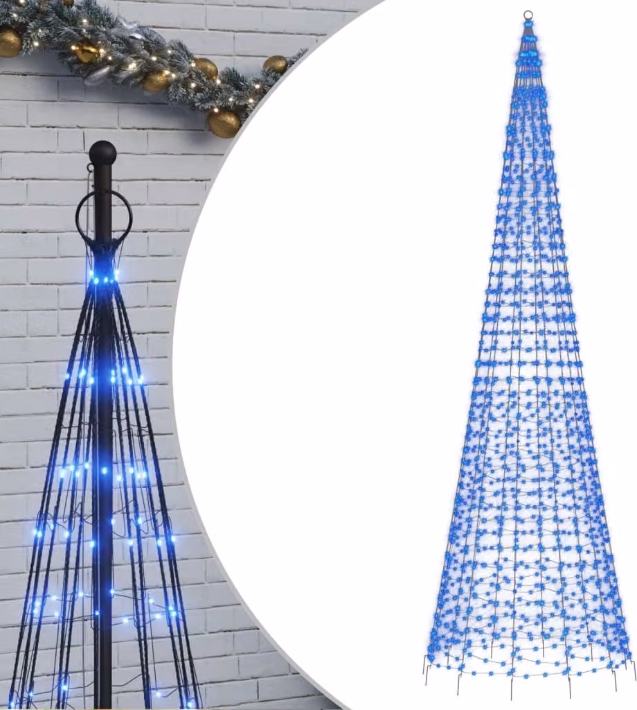 Albero di Natale a LED 1534 LED Blu 500 cm