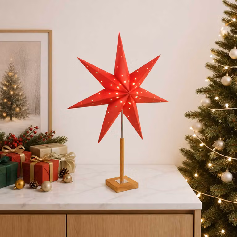 vidaXL Illuminazione Natalizia RAAHE Bianco caldo 35 x 15 x 55 cm