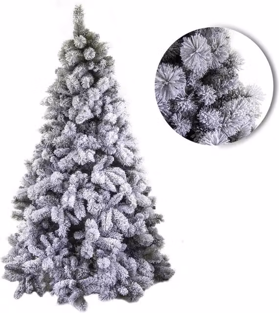 Albero di Natale Artificiale innevato Gennargentu Verde Varie Misure