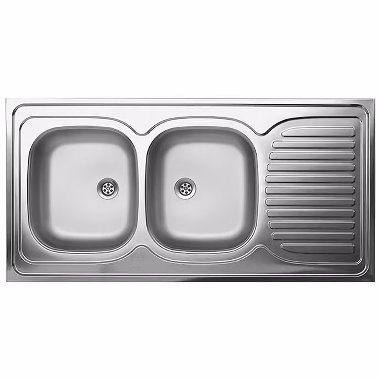 Lavello da cucina in acciaio inox Lavello da incasso Lavello da cucina Lavello da incasso 120x60 cm