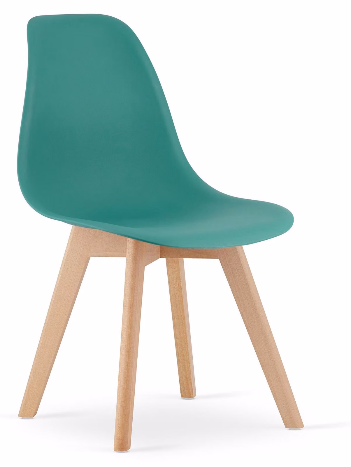Poltrona - Leobert - Modello Kito - Colore: Verde / Gambe: Legno naturale - Dimensioni: 46 x 54,5 x 80 cm