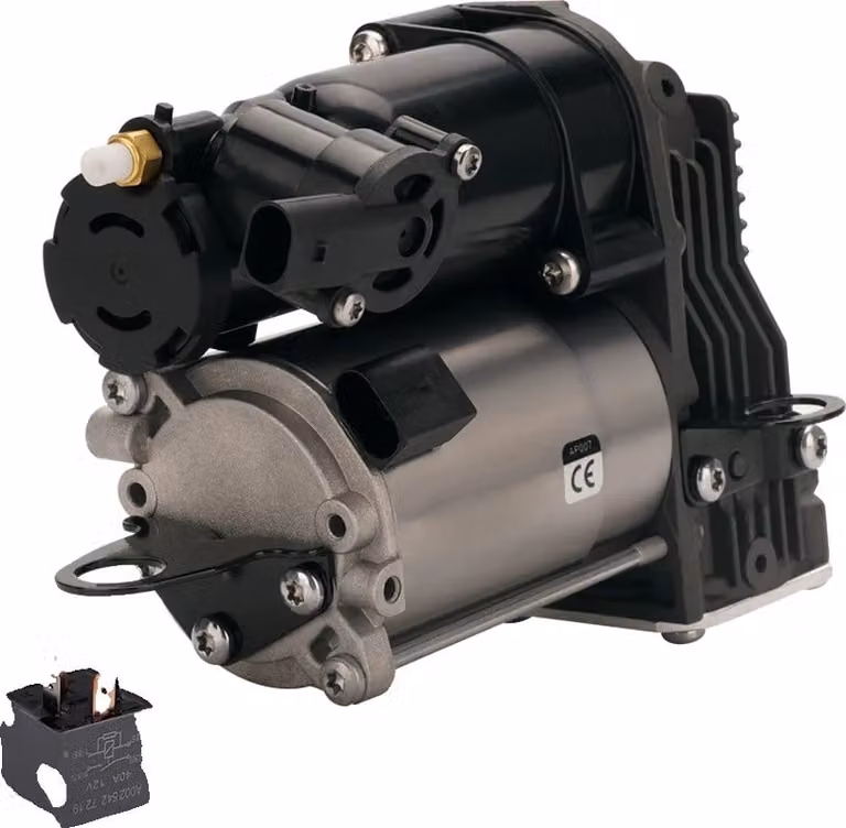 Pompa compressore per sospensioni pneumatiche, compatibile con Mercedes-Benz Classe S, ricambio ad alte prestazioni, completa di relè