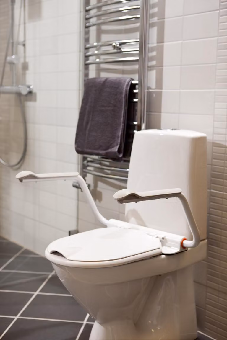 Maniglie di sostegno Braccioli di supporto per la toilette, compreso il sedile