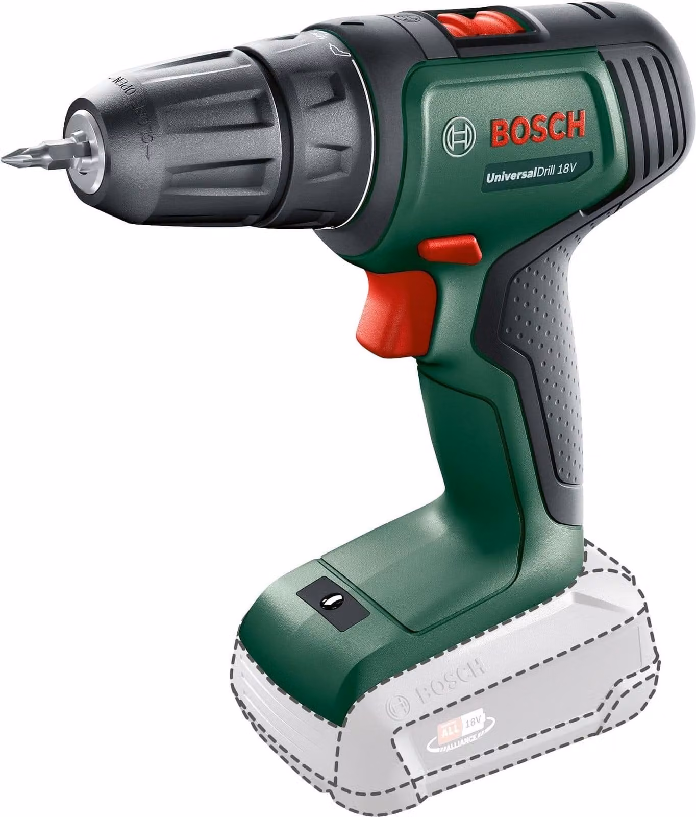 Bosch UniversalDrill 18V Cordless Drill Driver (Tool Delivered Individually in a Box) - PowerForAll