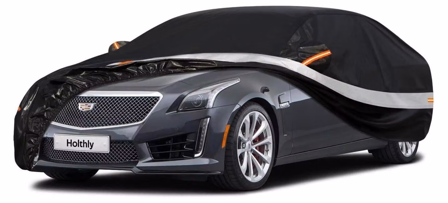 Copertura per auto Autoplane, impermeabile, con 10 strati, per Cadillac CTS (2014-2020). Offre protezione completa, protegge dalla polvere e dai raggi UV
