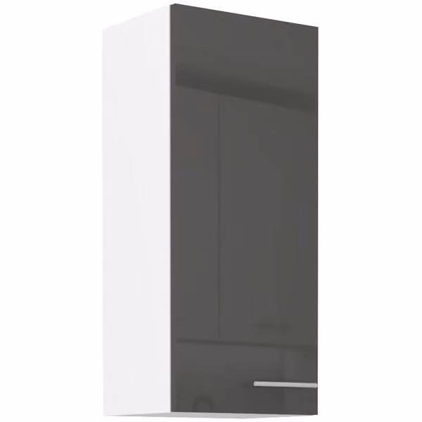 Pensile alto LAJLA - larghezza 40 cm, grigio / bianco