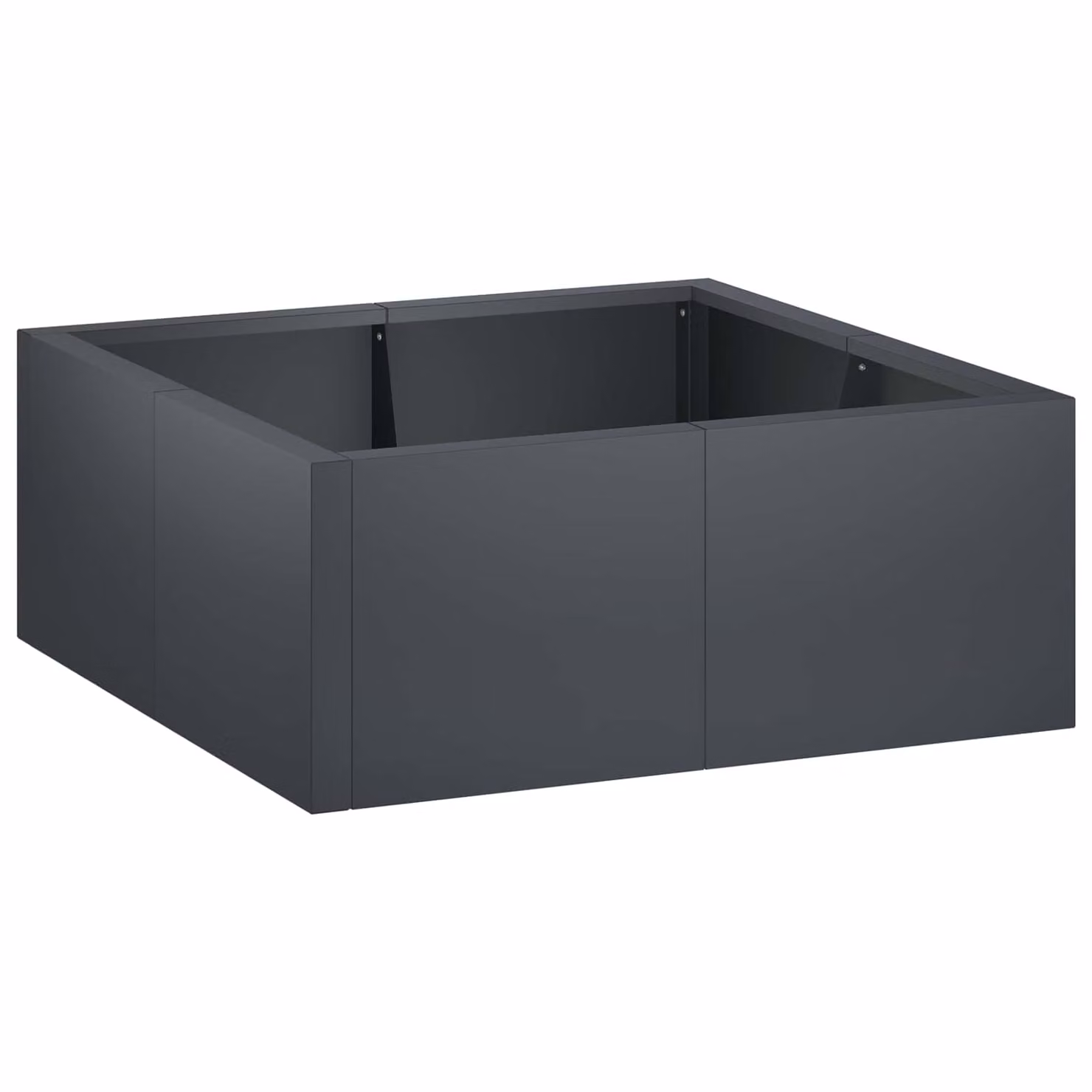 Set di 4 muri di contenimento vidaXL in acciaio colore antracite L/P/H: 100 x 100 x 50 cm
