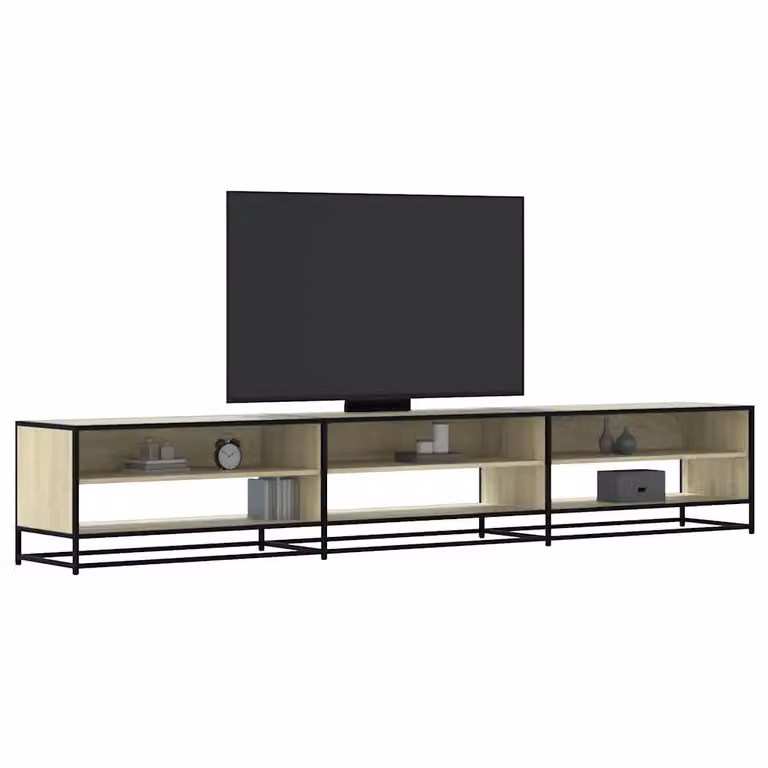 Mobile per TV vidaXL in Rovere Sonoma e Metallo, Marrone, L 270 x P 40 x H 46 cm