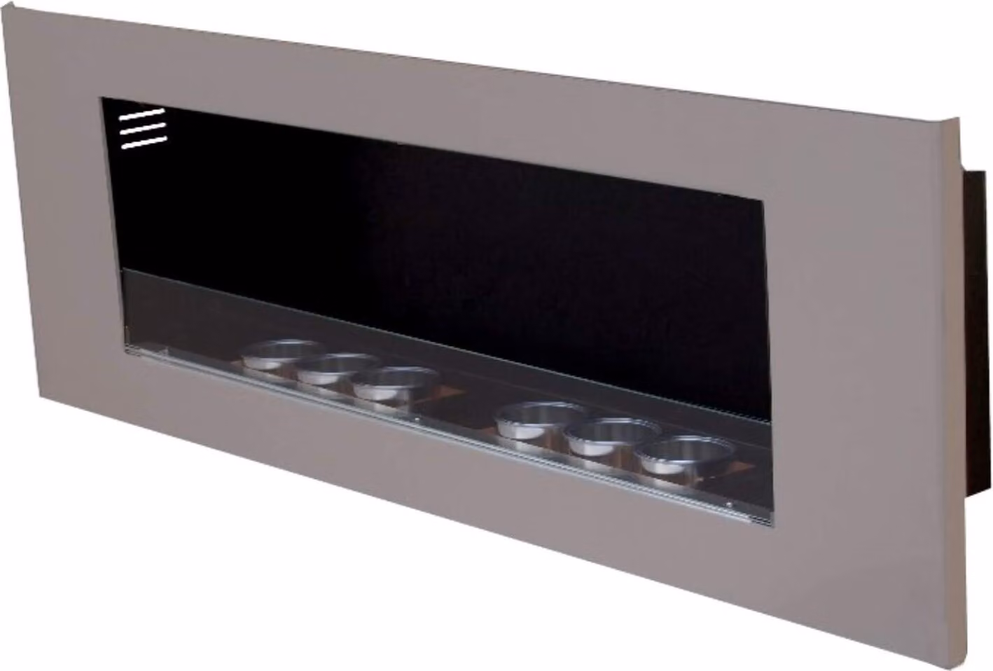 Caminetto a etanolo e gel modello Paris Royal in acciaio inox