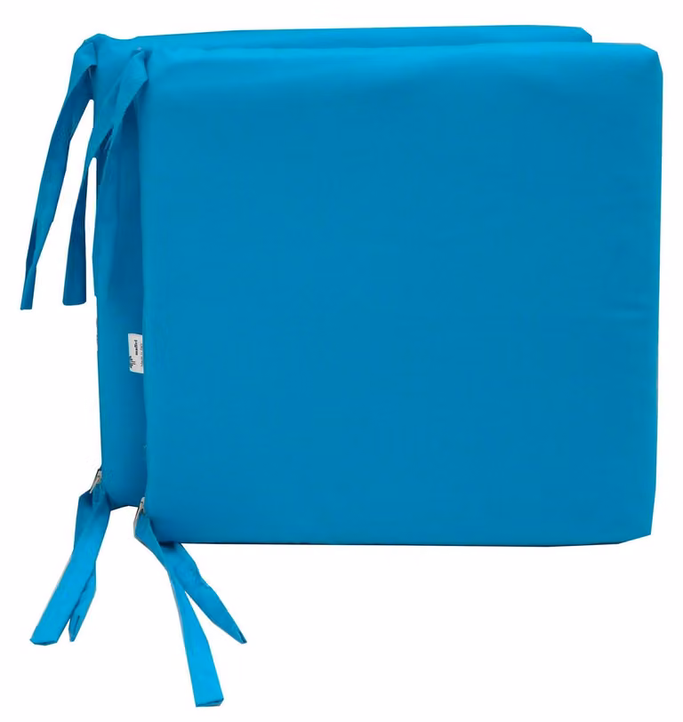 Set 2 Cuscini per Sedia da Giardino 45x45x5 cm in Poliacrilico Allegro Turchese