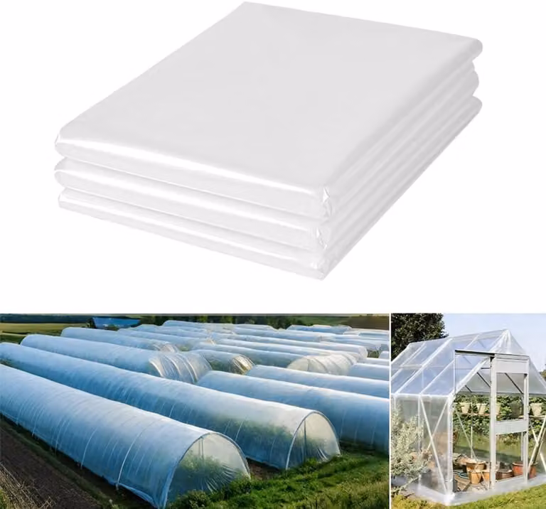 Pellicola per serre, dimensioni 3x4 metri, trasparente, impermeabile, ideale per piante da giardino