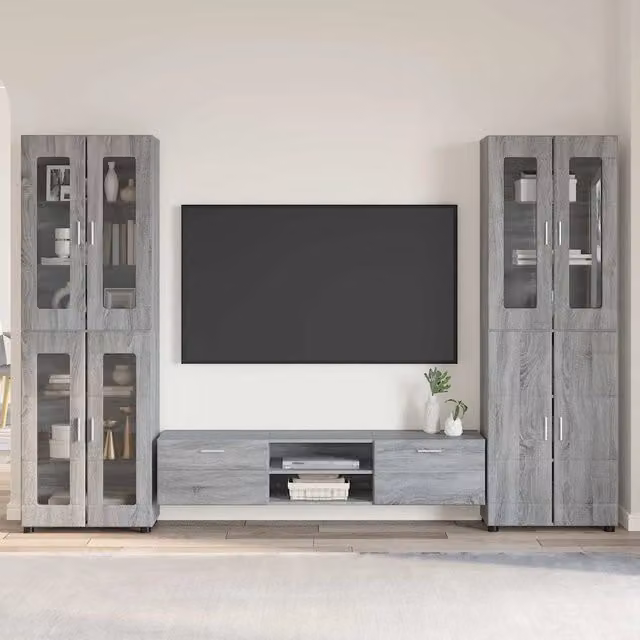 Set mobile TV FLORIN 3 pz Grigio Sonoma Legno ingegnerizzato 3398010