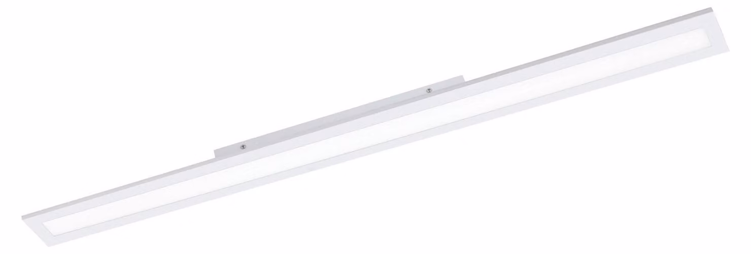 Plafoniera Moderna Salobrena 1 Alluminio Bianco Luce Led Integrato 38W