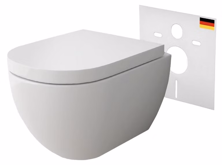Solidchoice - Vaso sospeso con funzione bidet e isolamento acustico