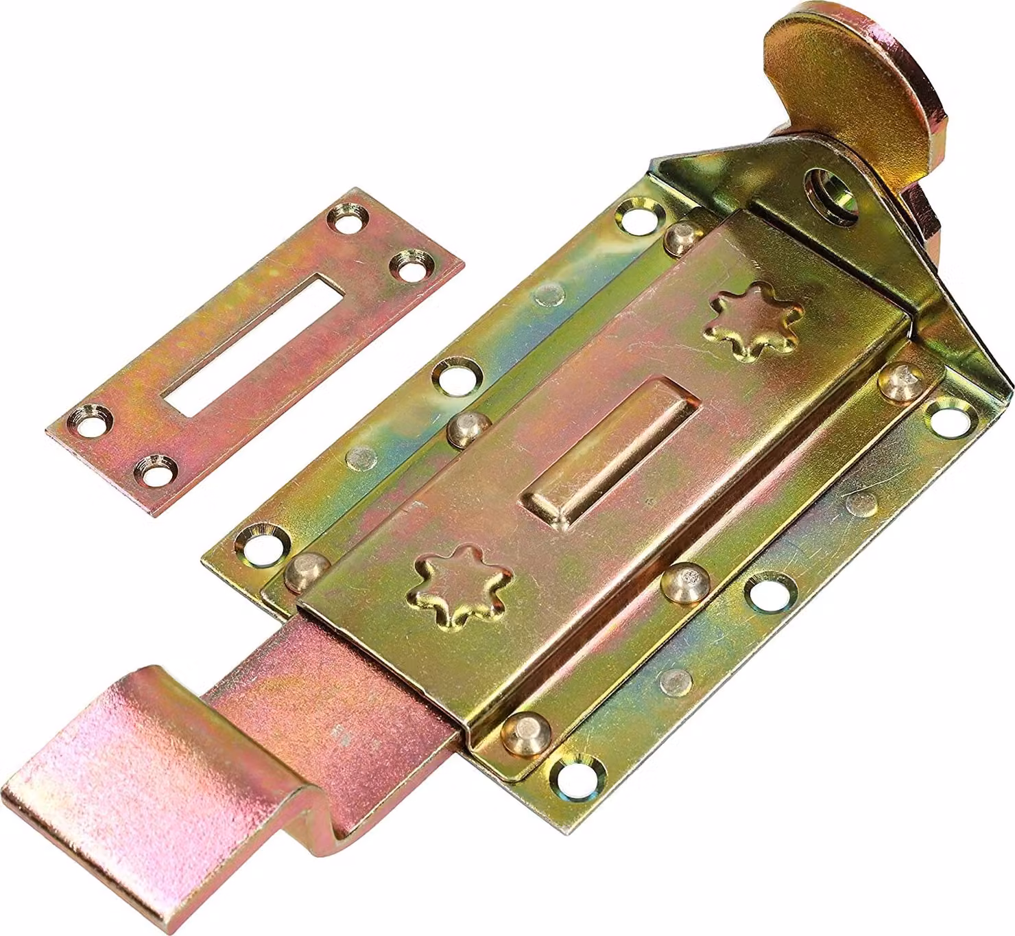 KOTARBAU® Bullone di bloccaggio 200 mm a gomito Giallo zincato Universale