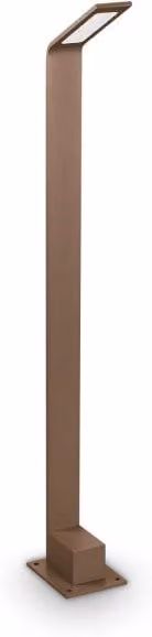 Lampada da terra Ideal-Lux Agos Pt Coffee marrone con LED 3000K, Altezza: 80 cm