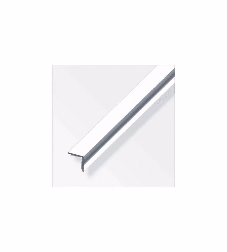 Alfer Profilo Angolare Autoadesivo PVC Cromato Lucido 20x20mm 1m