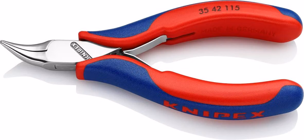 Knipex 35 42 115 SB Electrical &amp; precision engineering Round nose pliers 45-degree Tool steel 115 mm