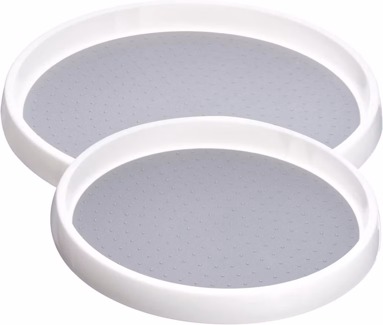 Piatti girevoli per cucina, confezione da 2, dimensioni 25 cm e 30 cm