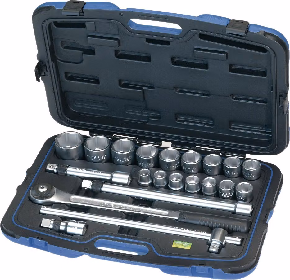 Set di chiavi a bussola Heytec 21 pz. 3/4″ SW 19-50 mm Numero di denti 72 esagono - 50810131080