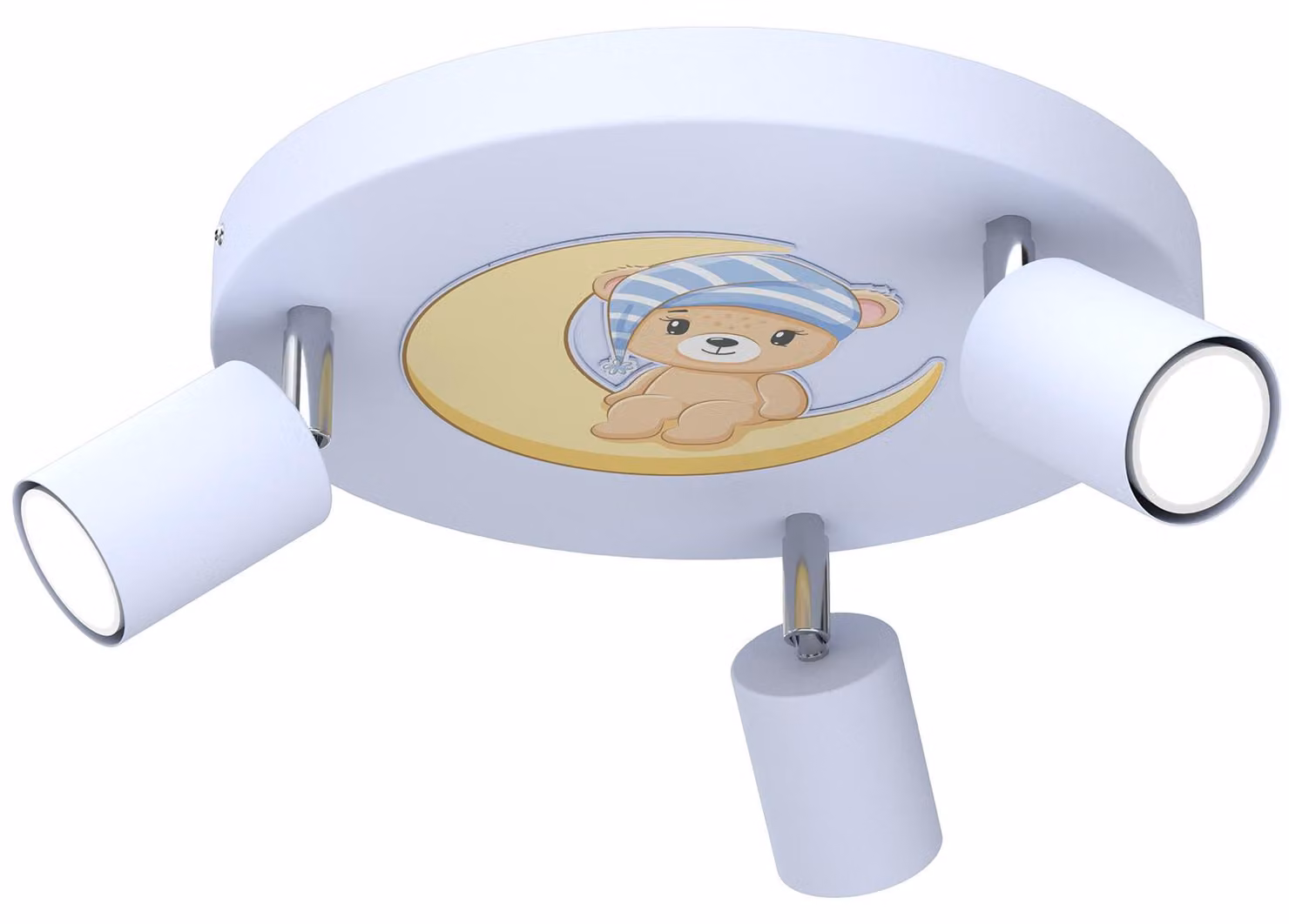 Lampada da soffitto Fun blu-giallo-marrone 3xGU10x8W in metallo, dimensioni: 10,5x30x30 cm, IP20, Luminex