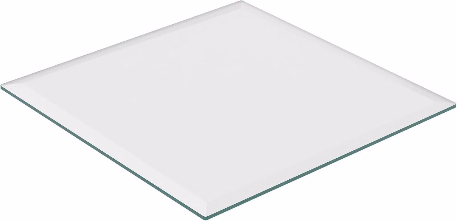Piatto in vetro da 8 mm - Vetro temperato di sicurezza - Per tavoli, stufe e altro - Piatto in vetro quadrato - 70x70 cm - Trasparente