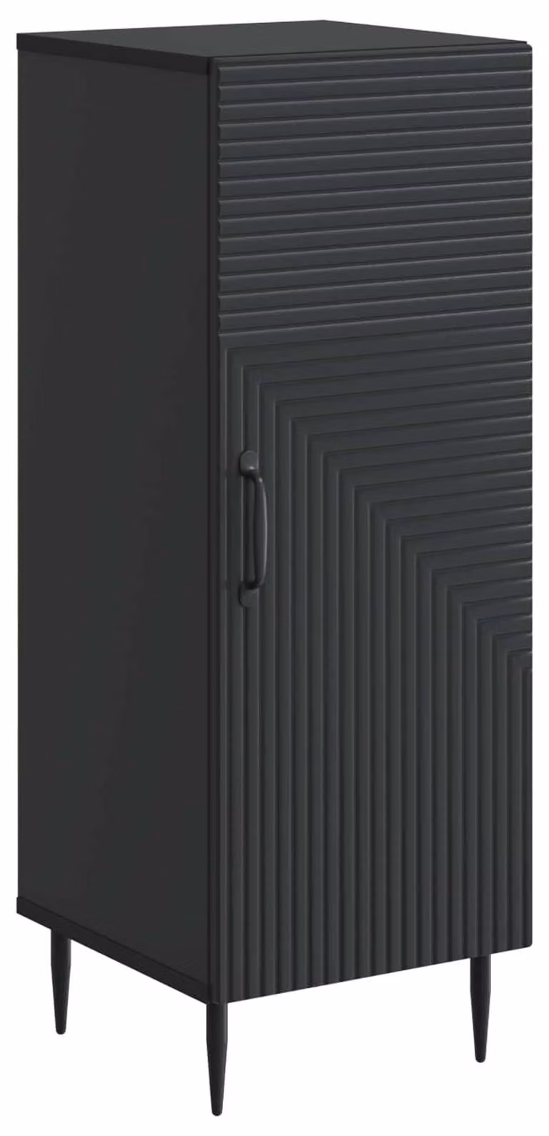 Credenza Nero 33 x 34,5 x 89,5 cm Legno ingegnerizzato