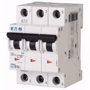 Interruttore differenziale Eaton, 6 A, 3 poli, caratteristica: C 240890