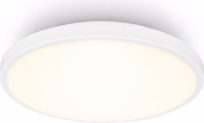 Briloner COMPETO Plafoniera LED, mascherina decorativa, luce bianca calda, bianco, Ø24 x 6 cm