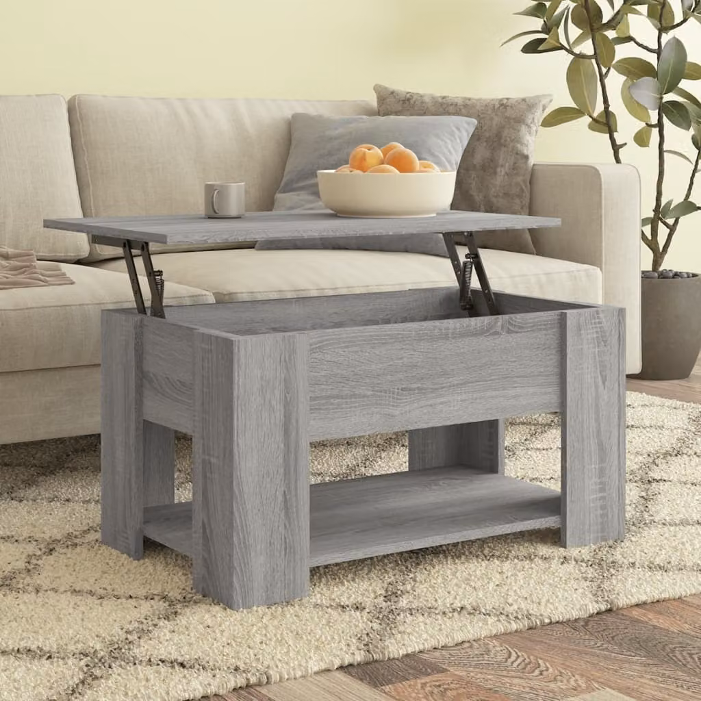 Maison Exclusive - Tavolino grigio Sonoma 79x49x41 cm Materiale ligneo