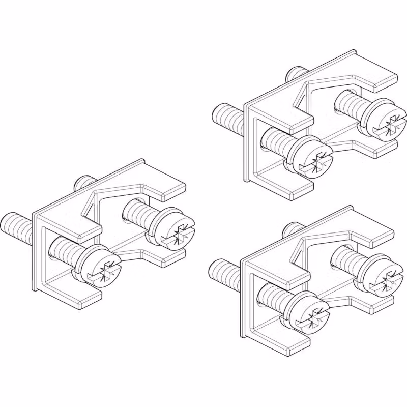 Piastre di pressione ABN NH00 (set da 3 pezzi) per barre di sezionamento con conduttori in rame da 6-50 mm² se, sm XASD03
