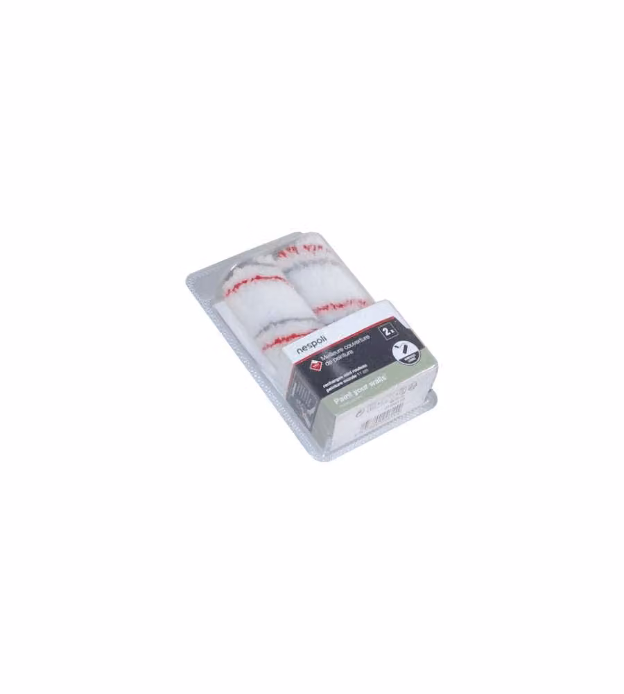 Nespoli Set 2 Ricariche Mini Rullo Teflon 11 cm - Superfici Lisce
